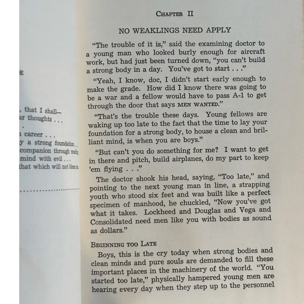 Vintage 1943 Christian Boy's Problems Book by Bertrand Williams, Zondervan, HCDJ